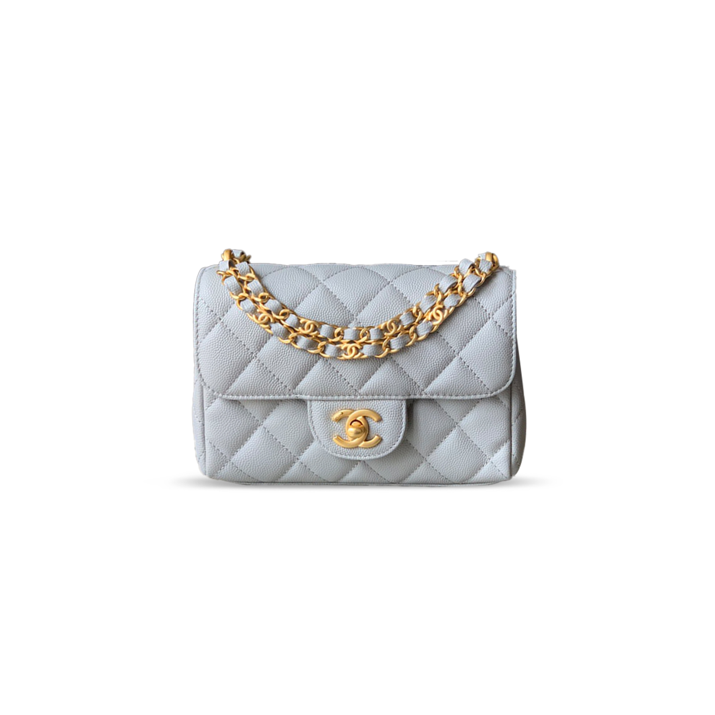 CHANE CAVIAR WALLET ON CHAIN 321496 (18*13*5.5cm)